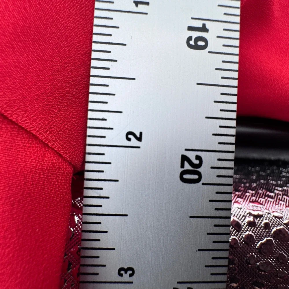 Red Cold Shoulder Mini Dress Chiffon Spaghetti Strap Shift Tunic‎